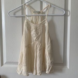 American Eagle Crochet Cream Cami